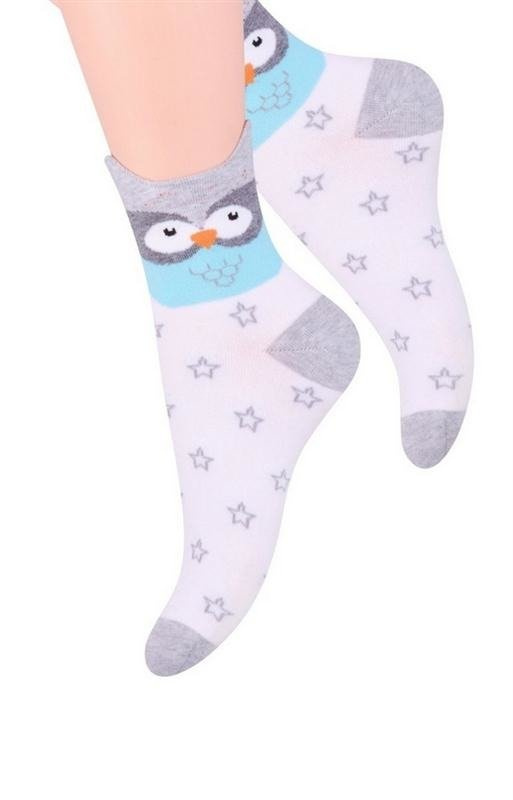 Jasne skarpetki we wzorki Steven 099