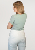 Gładka bluzka damska Babell CARLA MIĘTA