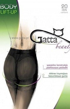 Rajstopy Gatta Body Lift Up 20DEN czarny || nero, korygujące kształt i linię pośladków