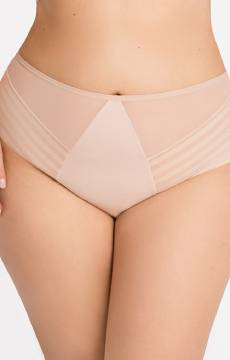 Beżowe figi z paskami Gorsenia K811/1 YOKO 