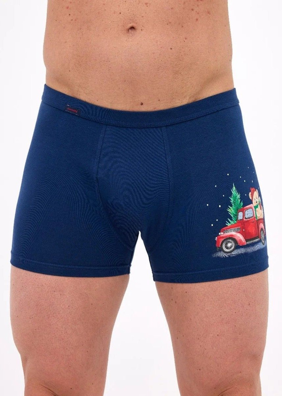 Świąteczne obcisłe bokserki męskie Cornette BS 007/79 Gift