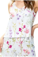 Jedwabny top w kwiaty Mewa Flores 6537