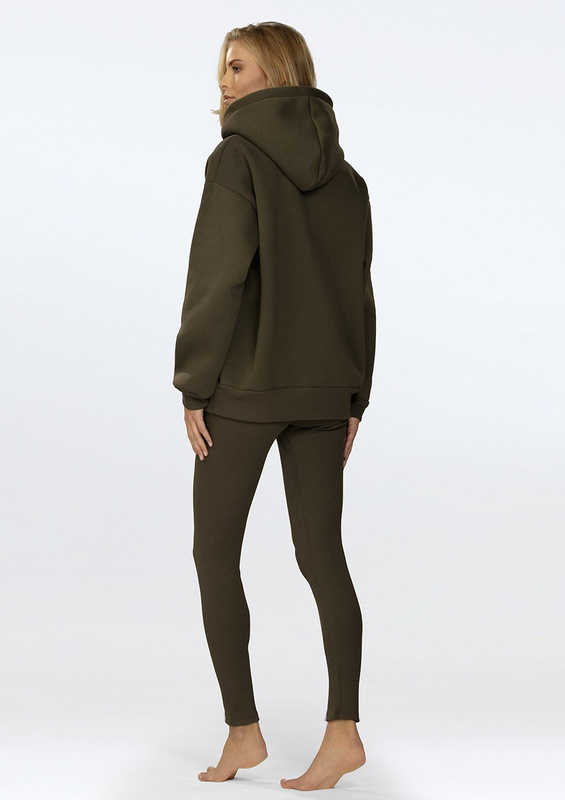 Komplet Oseye - czekolada bawełna gruba i prążki - Dkaren