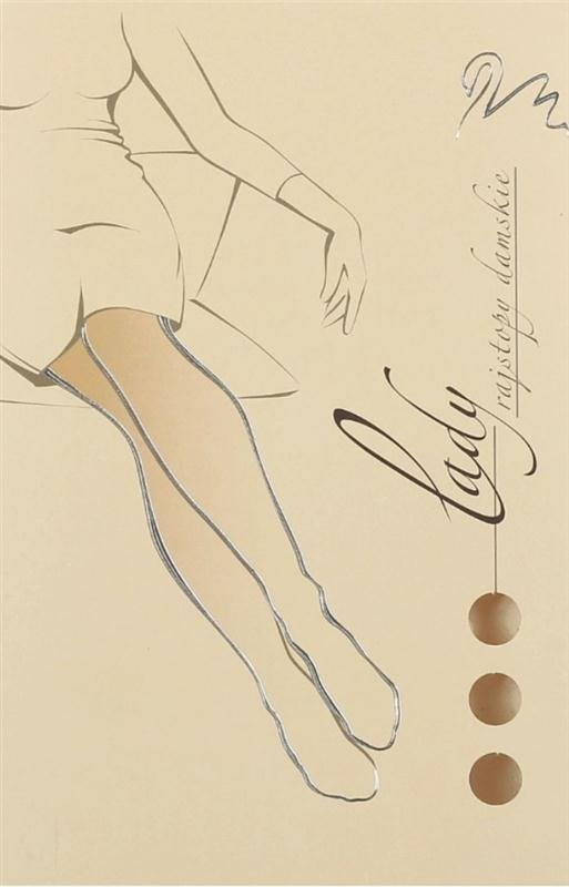 Bawełniane rajstopy Wola Lady jasny szary/ ash