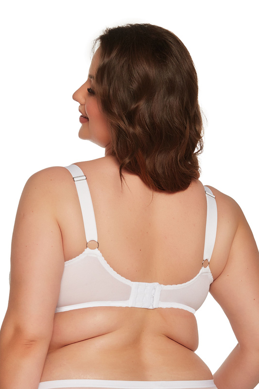 Miękki biustonosz Tonia MAXI 1253 biały- Gaia