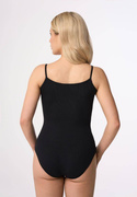 Bawełniane czarne body damskie na ramiączkach Babell Tia