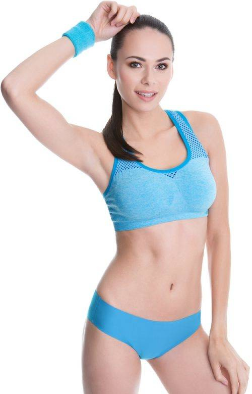 Niebieski sportowy biustonosz Julimex SKIP 