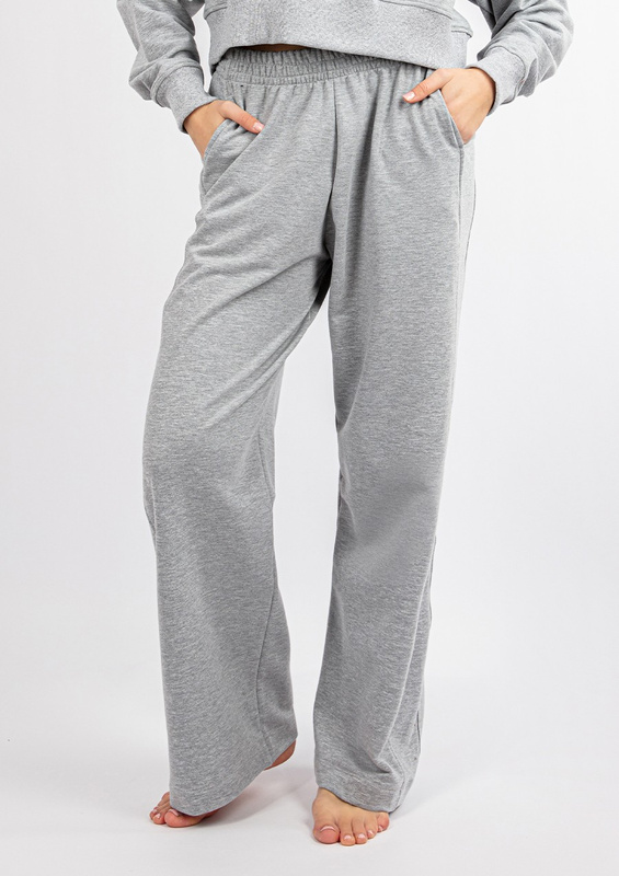 Bawełniane spodnie dresowe DK-K-B23 - szary Dkaren