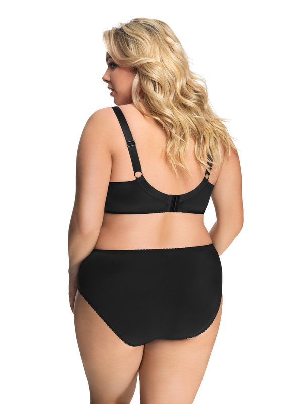 Ozdobne czarne figi Gorsenia K358 BLANCA