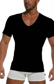 Czarna koszulka męska Cornette - 203 NEW