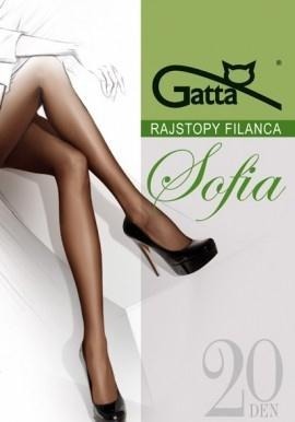 Rajstopy damskie Gatta-Sofia 20 den lyon || szary || ciemny beż
